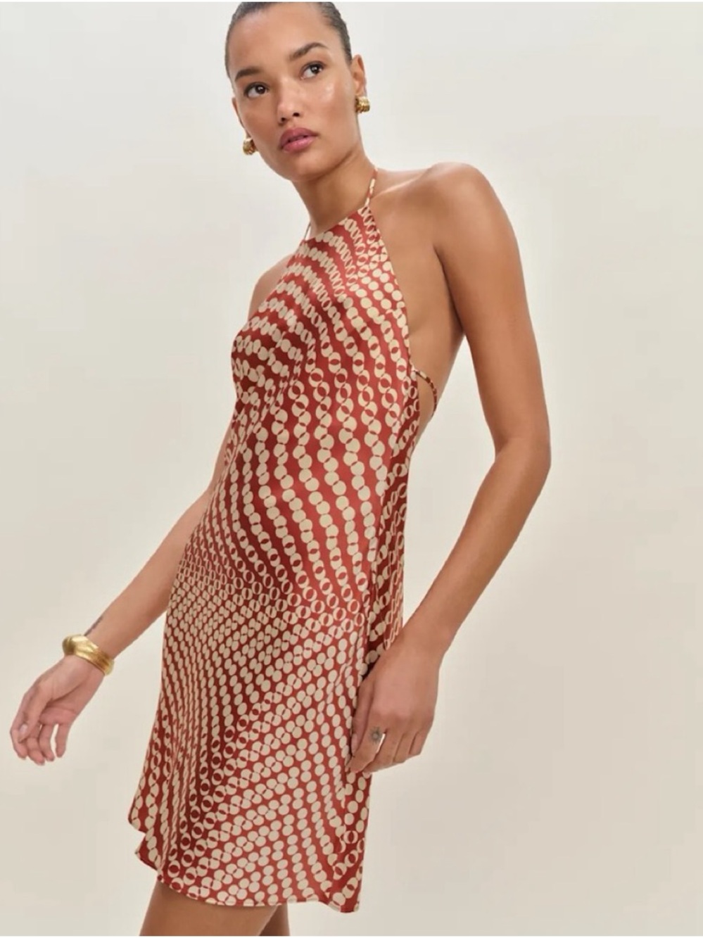 Reformation Jennis Silk Dress Medium New